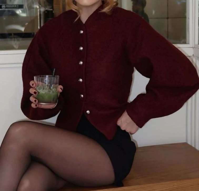 Spring 2025 New Retro Short-Sleeved Coat - Fashionable Street Casual Jacket