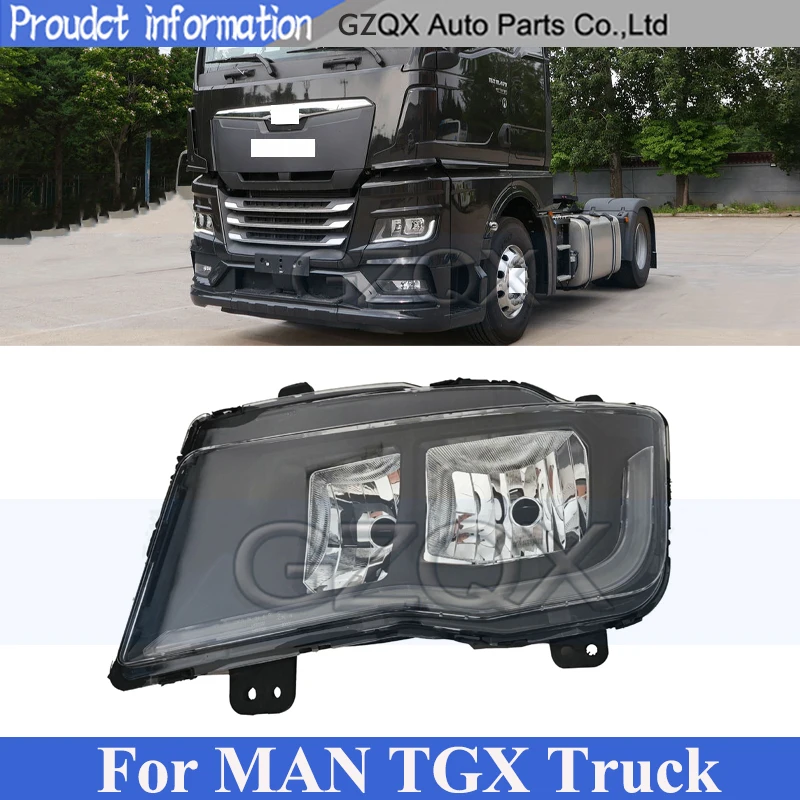 

CAPQX LED Front Bumper Head Light Head Lamp For MAN TGX Truck Headlight Headlamp Front Trun Signal Light