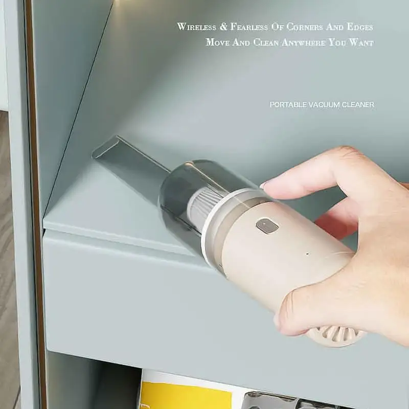 Handheld Vacuum Cordless Small Cordless Air Duster Powerful Suction Home And Car Vacuum USB Charging Hand Pump For Home Car