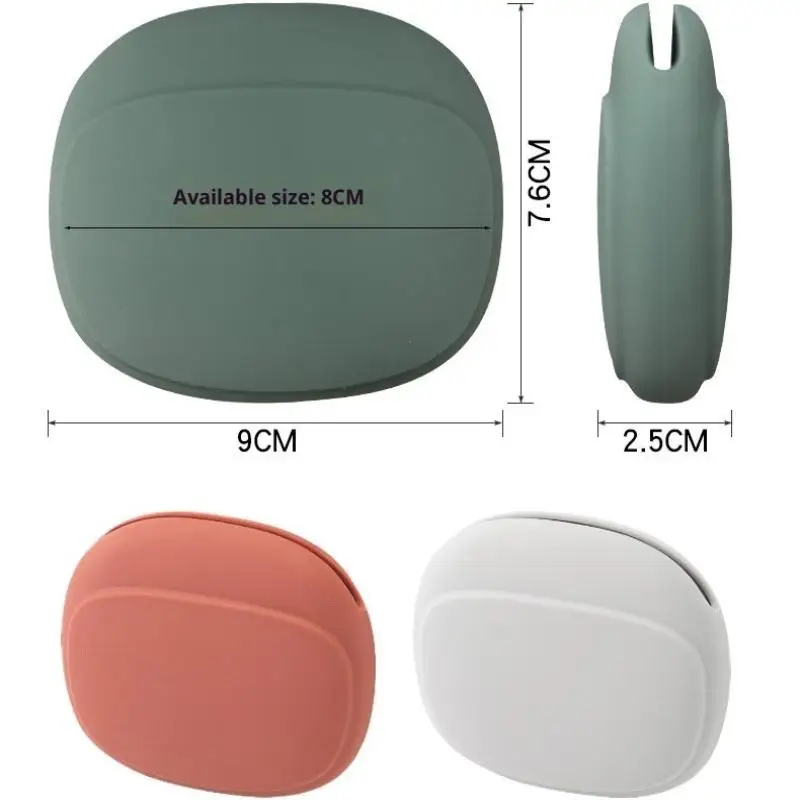 2PCS Silicone Cell Phone Cable Bag Data Cable Storage Box Travel Earphone Wire Key U Drive USB
