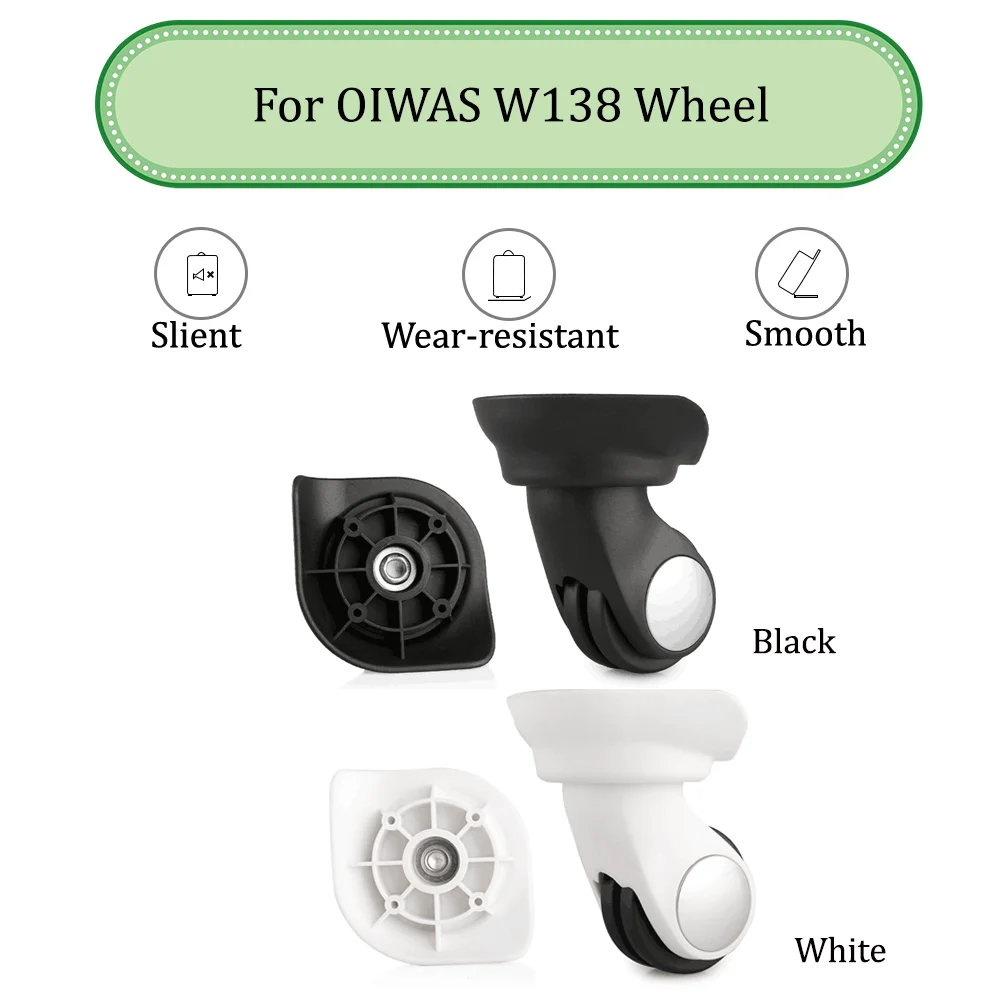 For OIWAS W138 Universal Wheel Replacement Suitcase Silent Smooth Shock Absorbing Durable Convenient Accessories Caster Wheels