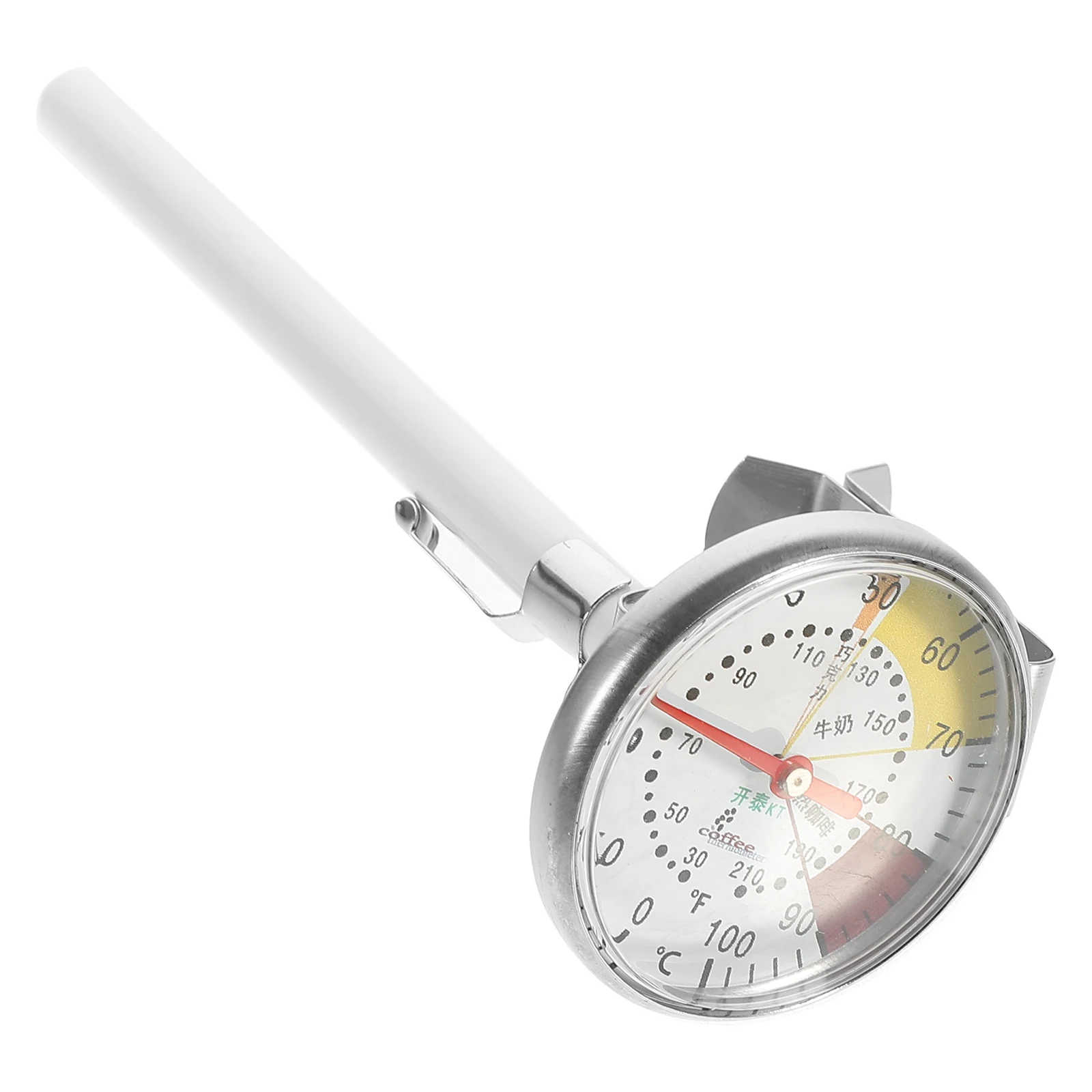 

Milk Thermometer Tool For Home Cafe Bar Stainless Steel Milk Espresso Cappuccino Coffee Thermometer Portable Easy Carry