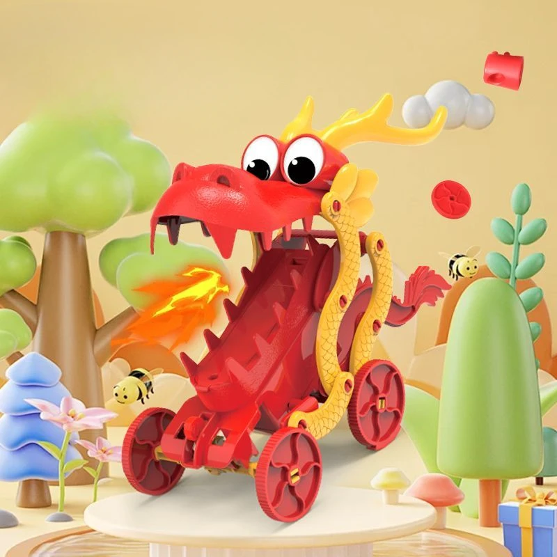 

DIY Динозавр Ручная сборка Игрушка Наука Небольшой Эксперимент Сборка Веселая Головоломка