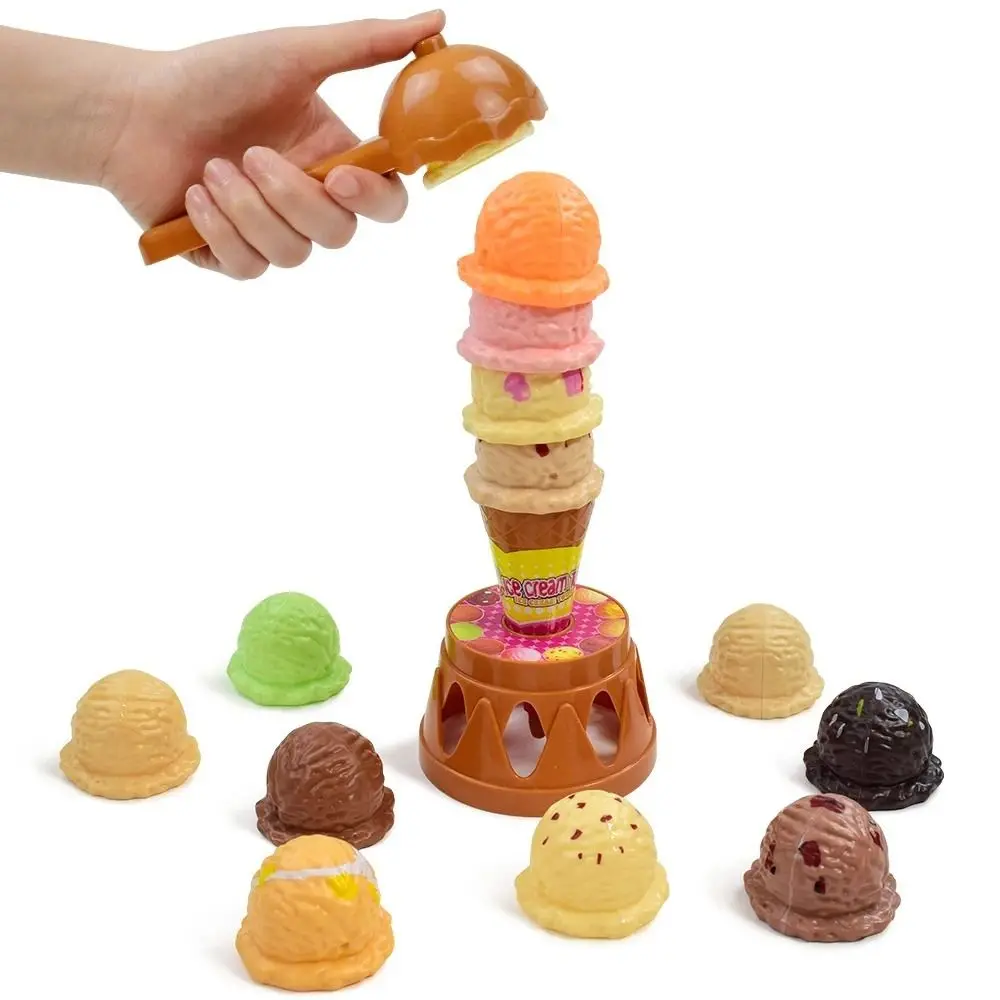 Dessert Eis Spiele Spielzeug Balancieren Montessori Simulation Eis Küche Spielzeug Lernen Sensorische Farbe
