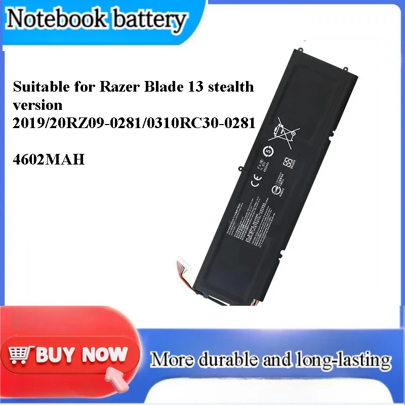 High Capacity Battery for Razer Blade 13 Stealth Edition 2019 2020 RZ09-0281 0310 RC30-0281