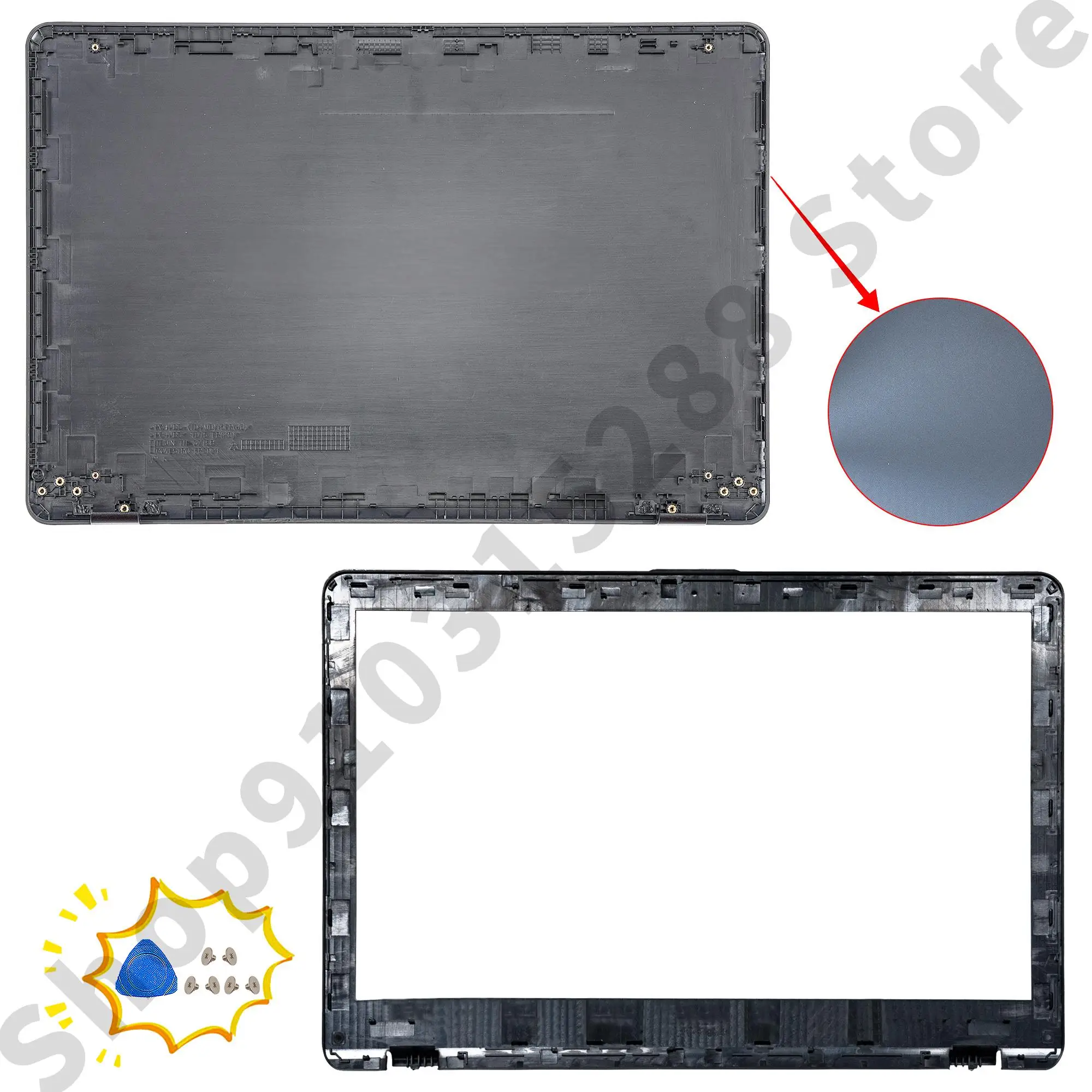 Imagem -06 - Nova Capa Traseira Lcd Moldura para X542 X542u X542ur un Fl8000u A580u F580 V587u R542 R542ua Moldura Frontal Capas para Laptop Substituir