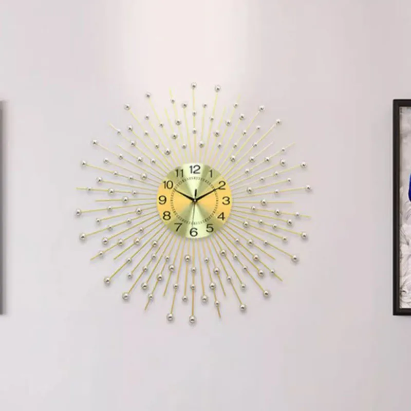 Silent Digital Wall Clock Modern Minimalist Gold Nordic Wall Clock Luxury Movement Hands Stylish Reloj Cocina Pared Home Decor