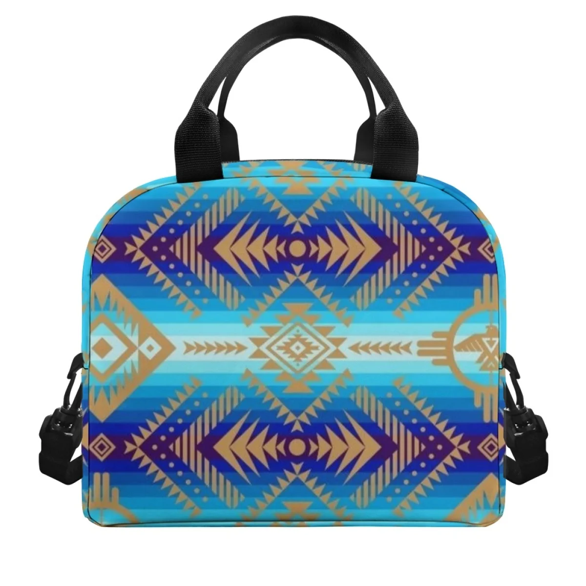 FORUDESIGNS Best Aztec Patterns Lunch Bag for Kids Lightweight Waterproof Nsulation Thermal Package Insulation Packed Lunch