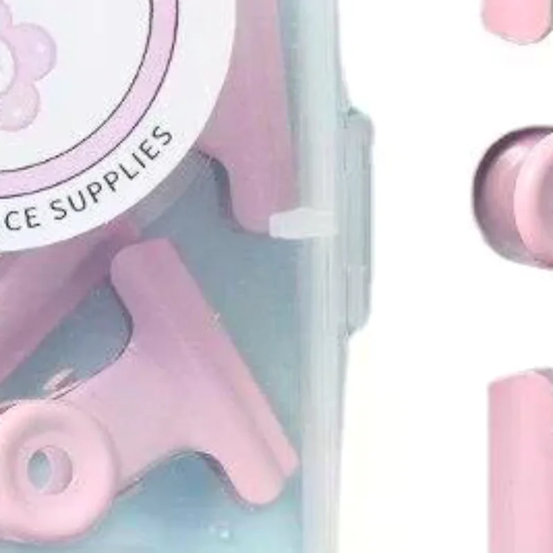 8PCS/Set Multiple Colors Vintage Metal Paper Clip Binder Clips Grip Clamps Ticket Paper Document Office School Stationery