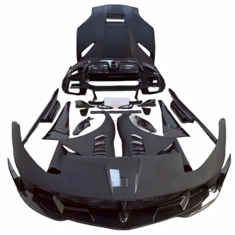 Body Kit Suitable for Ferrari 812 modified large surround front and rear bumper side skirt hood tail wing