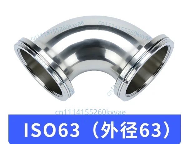 Iso high vacuum elbow 304 stainless steel iso63 caliper iso80 groove iso160 quick installation elbow