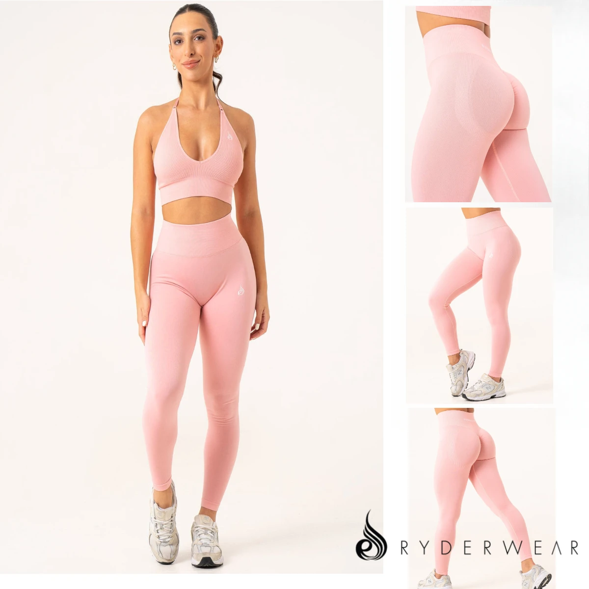 

Ryderwear Australia спортивные штаны для йоги с принтом, бесшовные женские плиссированные брюки для фитнеса с высокой талией и ягодицами медового персикового цвета