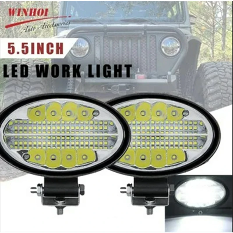 30 W 5,5 Zoll LED-Lichtleiste 4 x 4 Offroad-Scheinwerfer, superhelles Auto-Arbeitslicht, Spot-Blitz, integrierter Scheinwerfer, ATV, LKW, Traktor