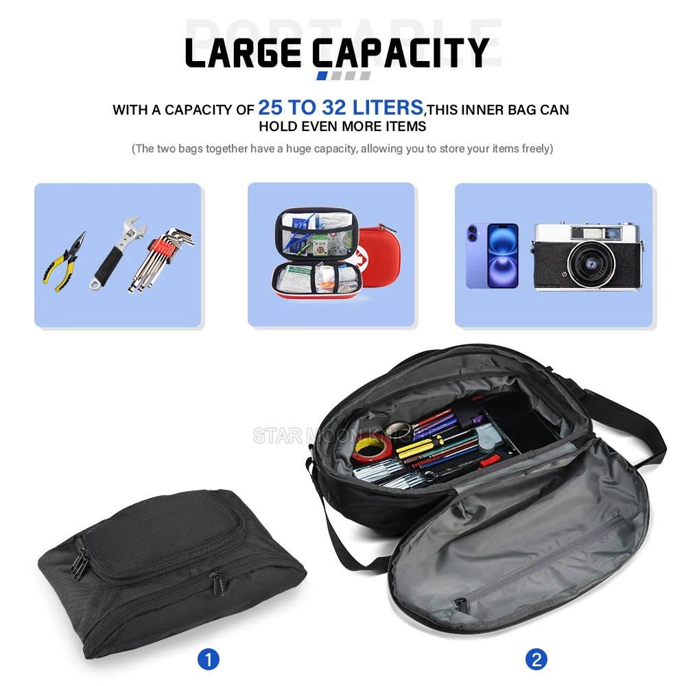 R1300RT 25-32L Large Capacity Motorcycle Bags Tail Bags For BMW R 1300RT R1300RS (2025-) R1300GS(2023-)  motorcycles accessories