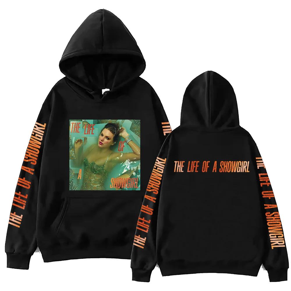 

Толстовка с эффектом памяти The Life of A Showgirl, двусторонний пуловер в стиле Харадзюку, топы, толстовка, подарок для фанатов, повседневная свободная толстовка большого размера