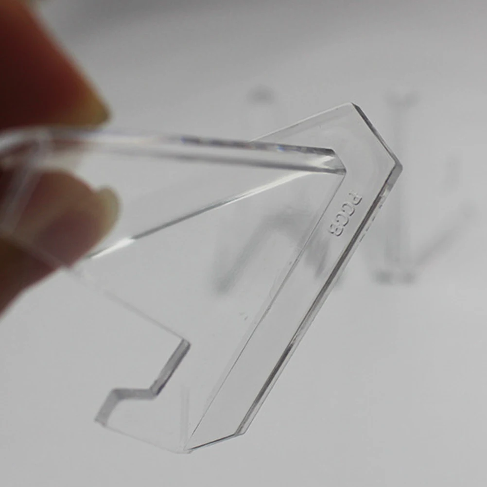 

10pcs Display Easel Stand Clear Mini Box Rack For Coins Collection Holder Lightweight Plastic Stand For Cards Photos Medallions