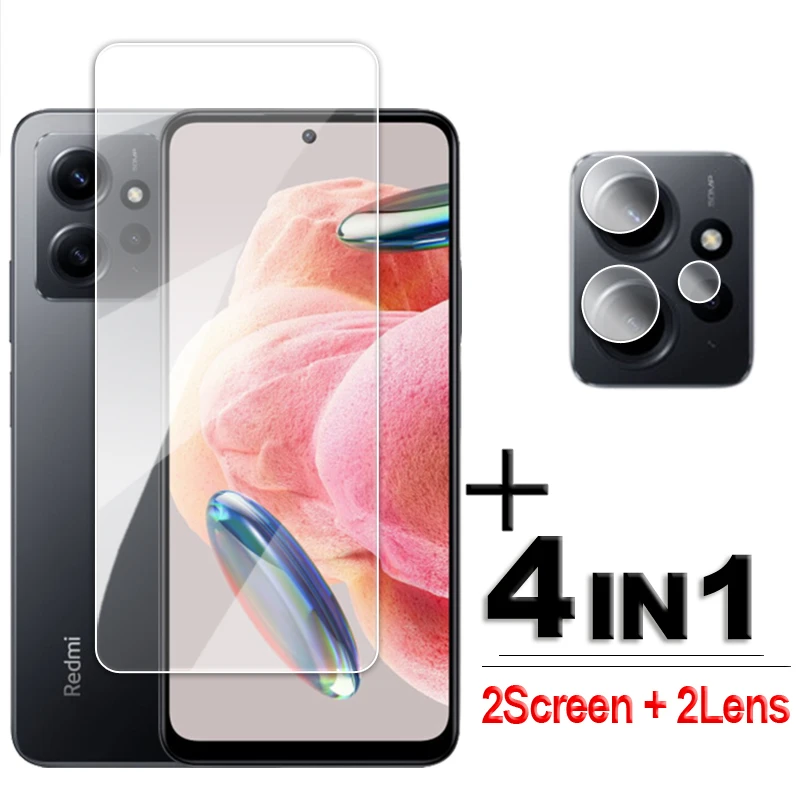 

For Xiaomi Redmi Note 12 Global Glass Full Glue Clear Screen Protector Note 12 Tempered Glass Redmi Note 12 Pro Plus Lens Film