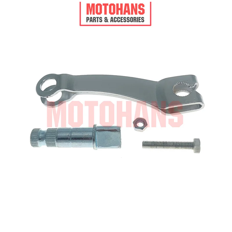 MOTORCYCLE REAR BRAKE ARM WITH BRAKE AXLE AND BOLT MOTORCYCLE ACCESSORIES FOR SUZUKI GN125 HJ125-7 GS125 EN125 view 3
