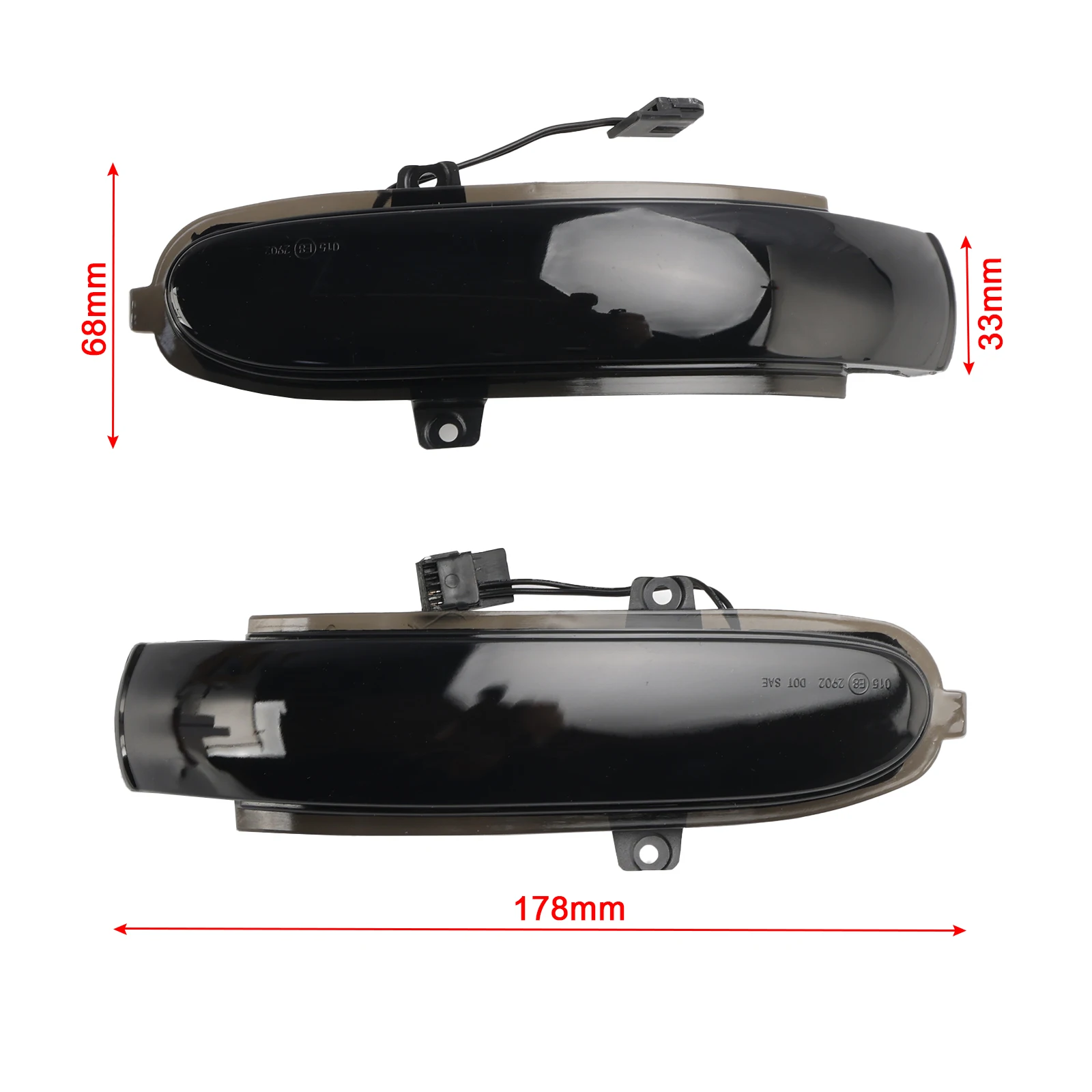 Artudatech Smoked LED Sequential Side Mirror Turn Signal Light for Mercedes-Benz G E Class