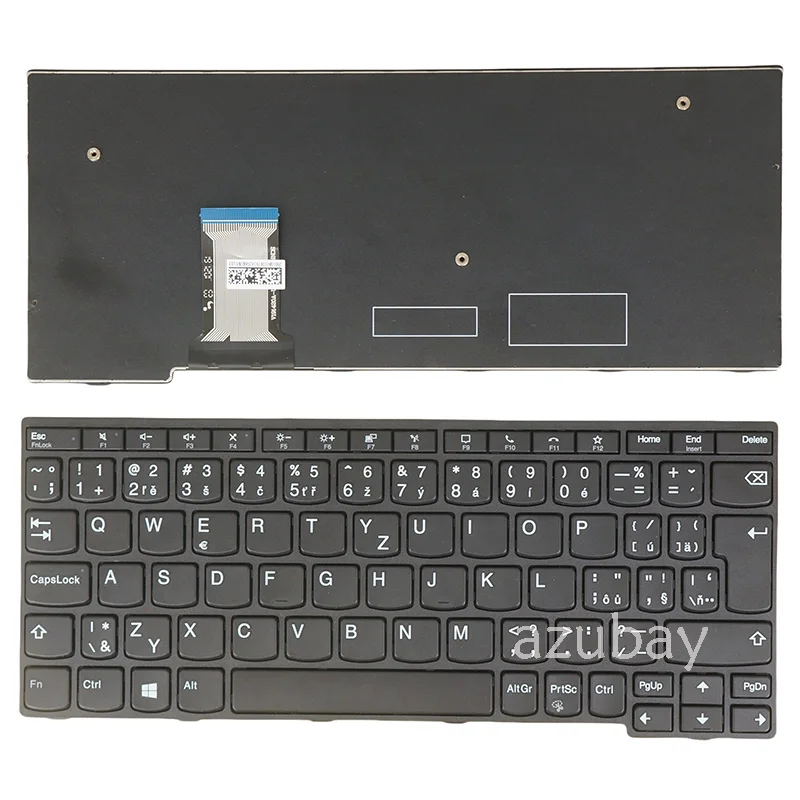 

Клавиатура для ноутбука Lenovo Thinkpad 11e Yoga Gen 6 (тип 20SE 20SF) 5N20W41903 5N20W41903, черная с рамкой, Чешская, Словацкая