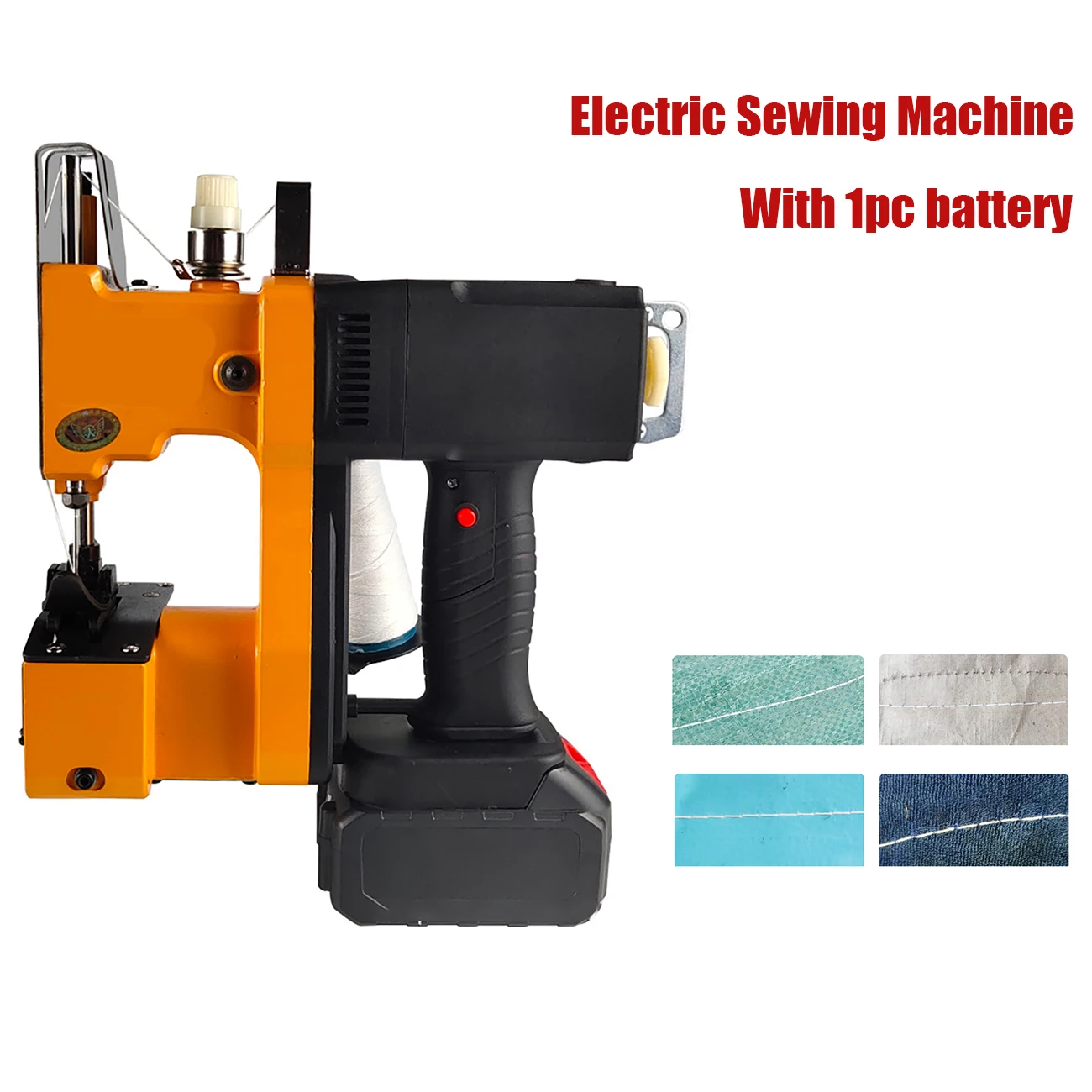 

Auto Sewing Machine Bag Electric Industrial Packaging Machine With Lithium Battery Portable Stitch Woven Sack Sewing Machine