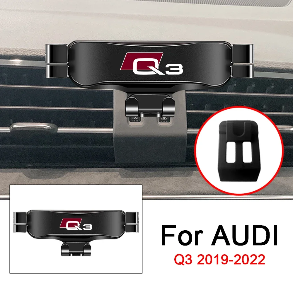 2012-2018 2019-2022 For Audi Q3 8UG 8UB 2013-2018 Car Mobile Phone Holder Air Vent Mounts Stand GPS Gravity Navigation Bracket 