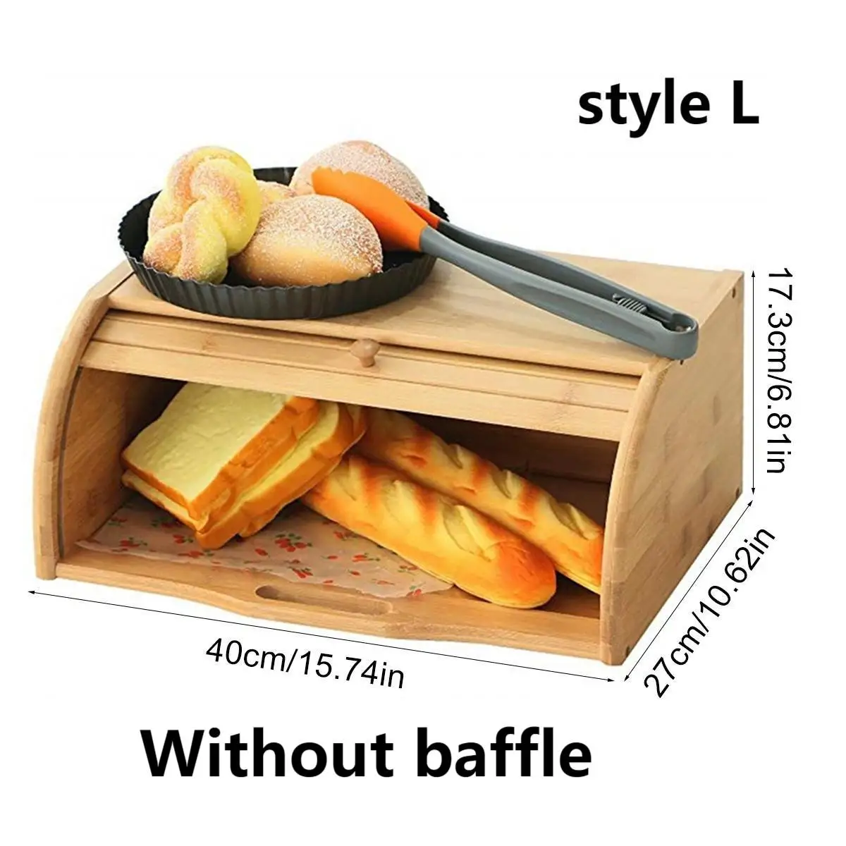 Premium Bamboo Bread Box, Bread Storage And Organizer, Organizer For Kitchen Countertop