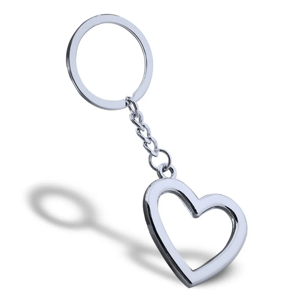 Elechobby Lucky Heart-Shaped Key Chain Women Backpack Purse Pendant Keyring Portable For Home Outdoor Keychain Gift