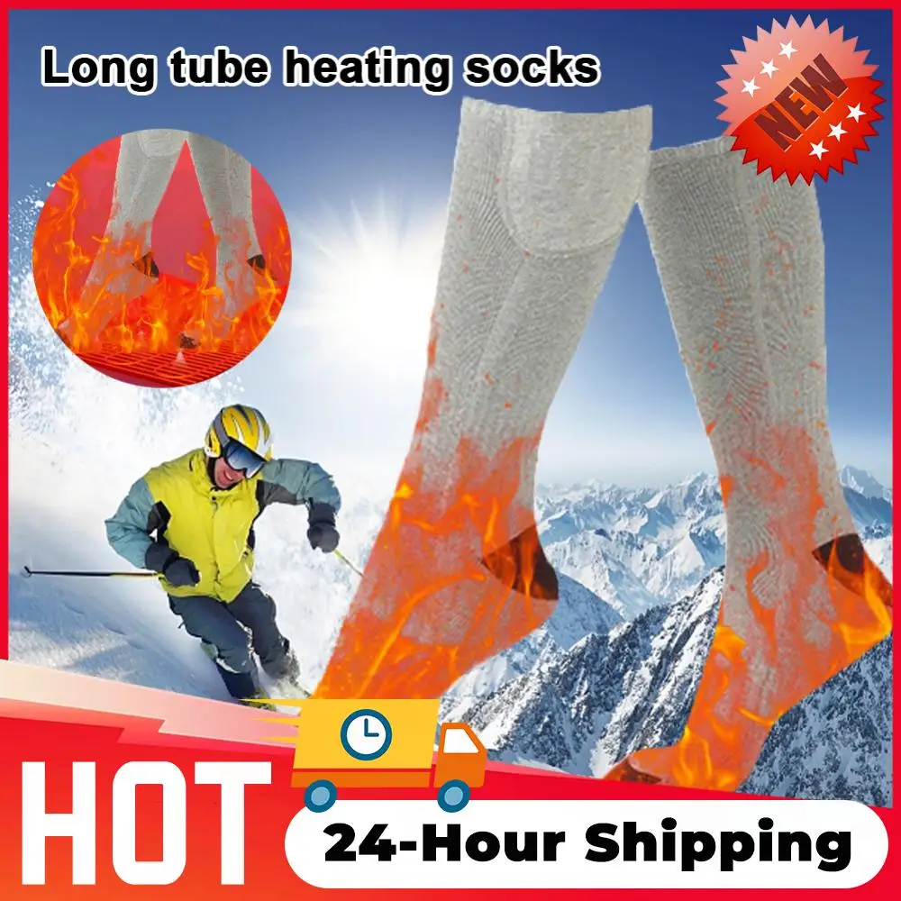 الشتاء الدافئة الجوارب الحرارية التدفئة السريعة تدفئة القدم قابل للغسل تسخين كهربائي الجوارب الباردة واقية التزلج جورب بدون بطارية