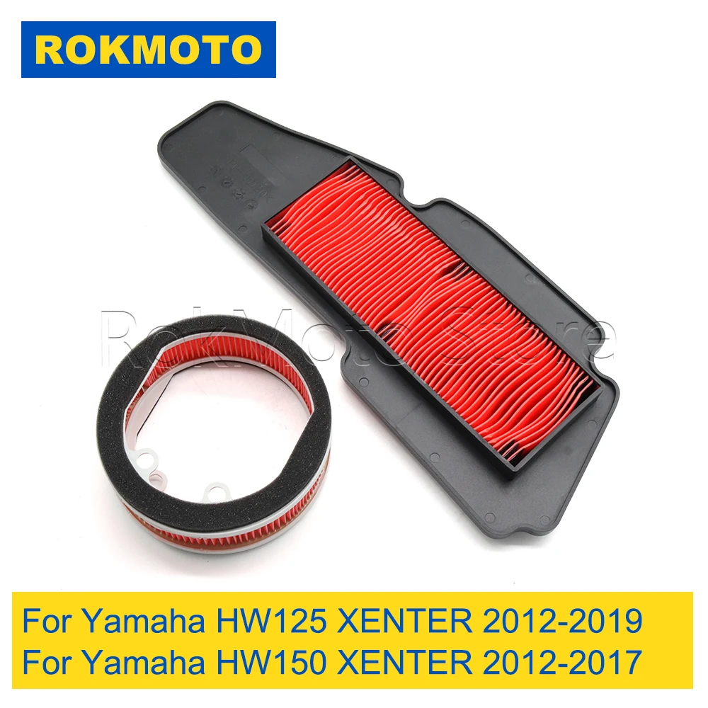 Motorcycle Accessories Air Filter Intake Cleaner Element For Yamaha HW125 HW150 XENTER Majesty-S 125 SMAX155 XC125R FORCE 155