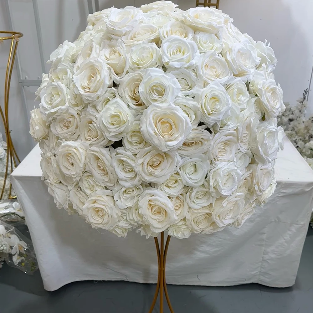 80/70/60/50/30cm Kunstmatige Roze Grote Bloembol, Tafeldecoratie voor Bruiloft Evenement Decoratie, Bloemstuk voor de Gangpaden