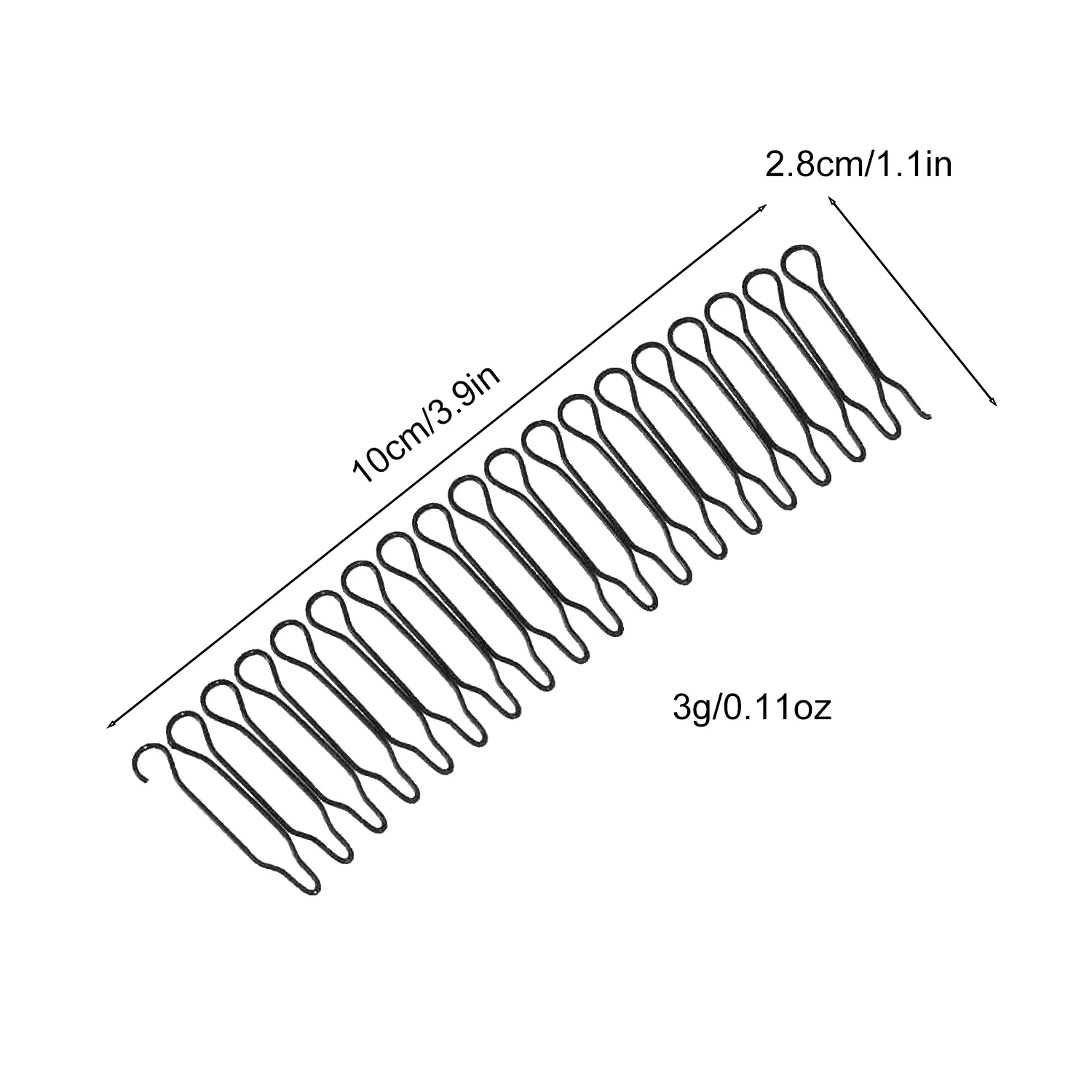 1/3/4Pcs U Shape Hair Styling Accessories Wavy Combs Invisible Broken Hair Hairpin for Women Mini Bangs Holders for Updo Styling image 6