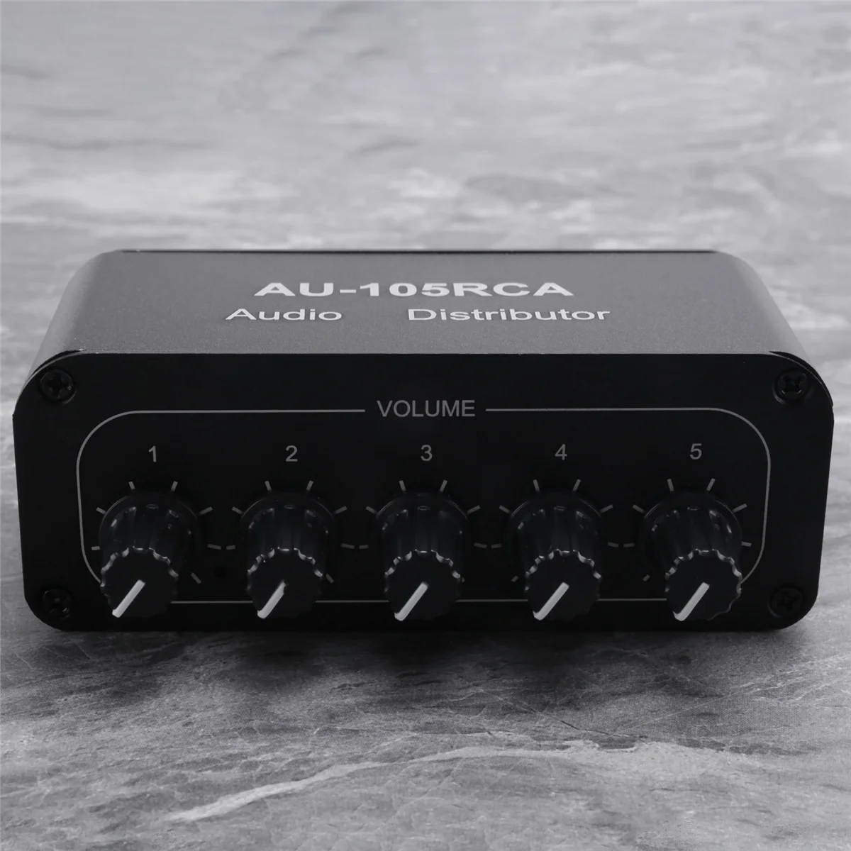 AA91 Stereo Audio Mixer 1 Input 5 Output Multi-Channel Audio Source Distributor RCA Interface for Power Amplifiers