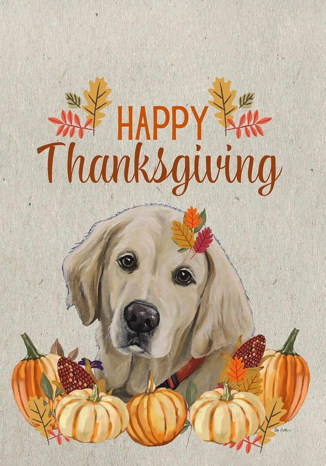 Golden Retriever - HHS Best of Breed Thanksgiving Garden Flag