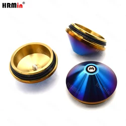 HRMin 10.9 grade Gr.5 titanium wheel hub cover titanium wheel hub lid 1pc M56 for racing car