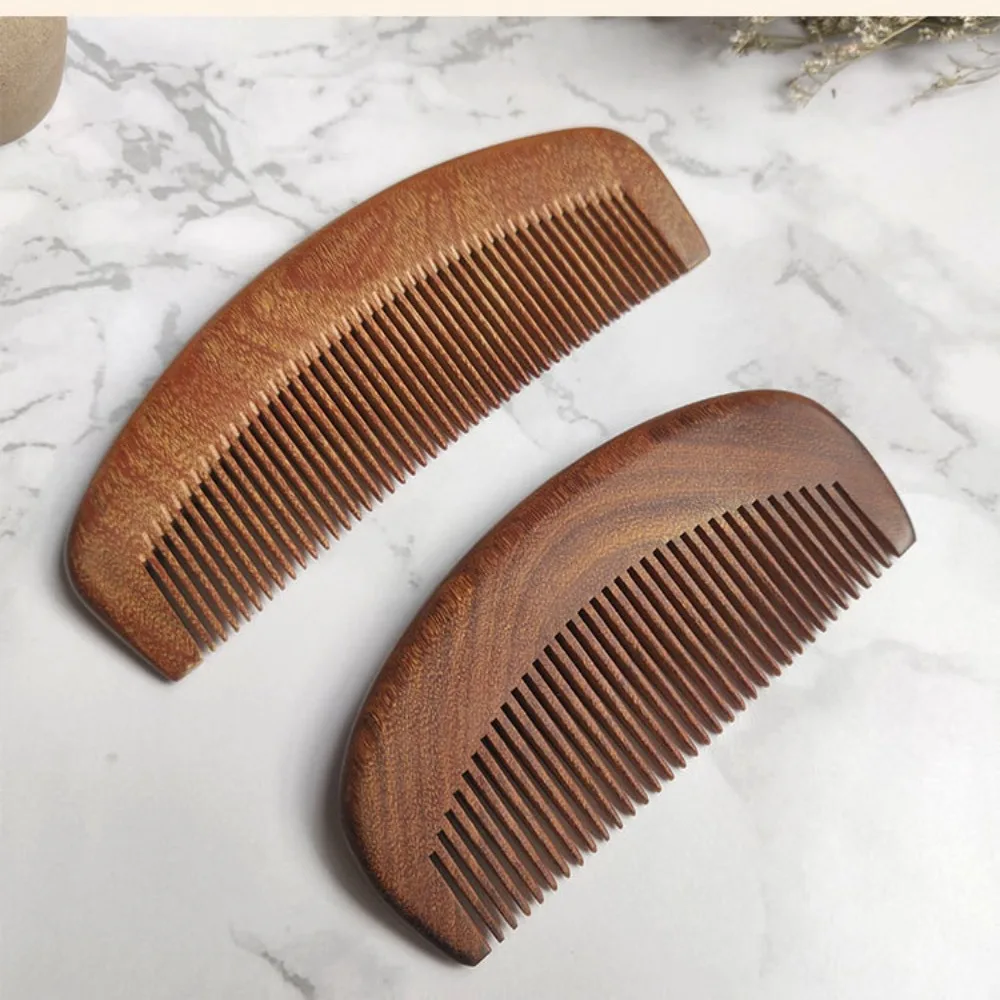 New Natural Labor Wooden Comb Anti-static Meridian Massage Wood Comb No-snags Curly Hair Wide Tooth Comb Women