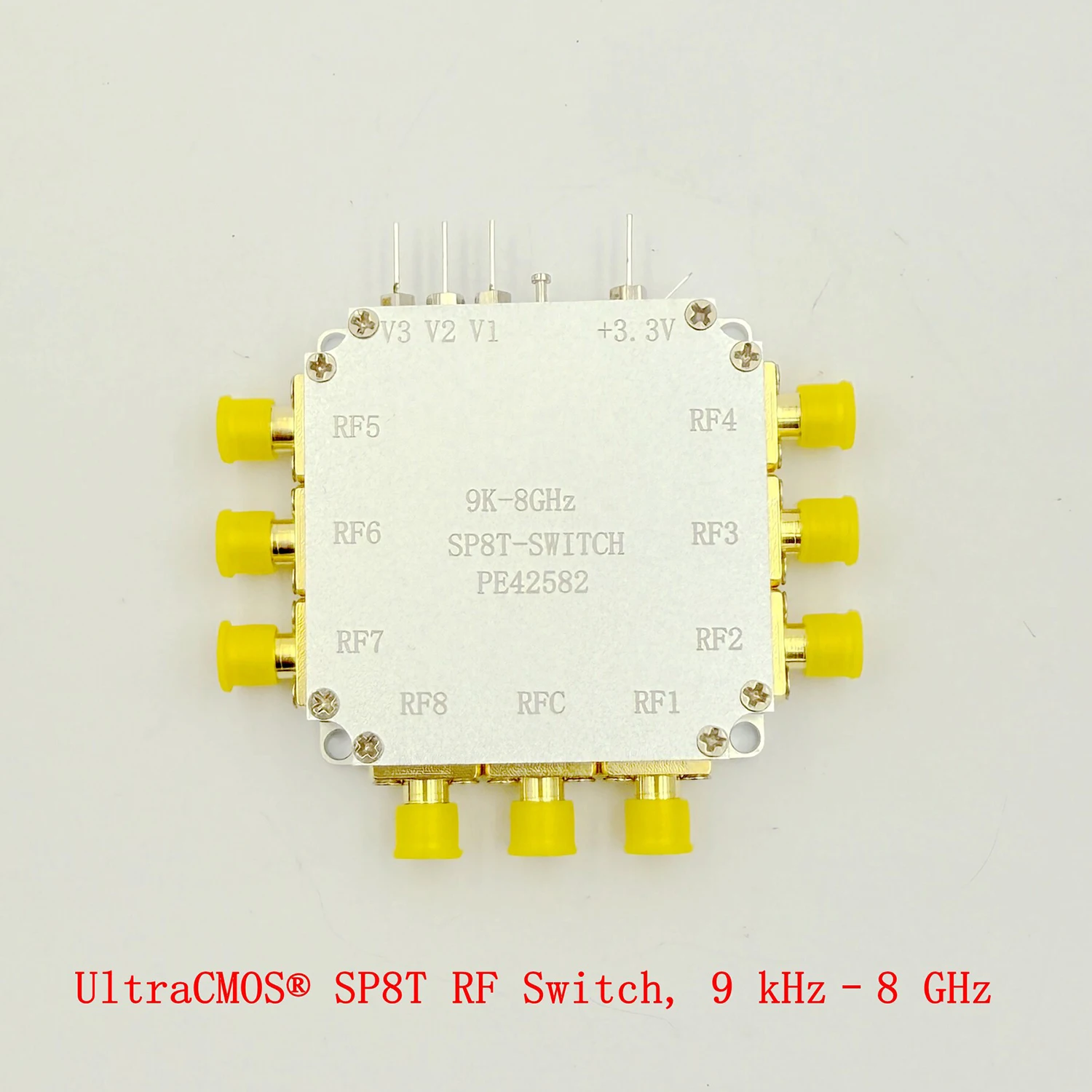PE42582 9KHz-8GHz SP8T RF Switch 8 Channel RF Signal Switchs Low Loss SMA Communication System 2.4Ghz 5Ghz 5.8Ghz