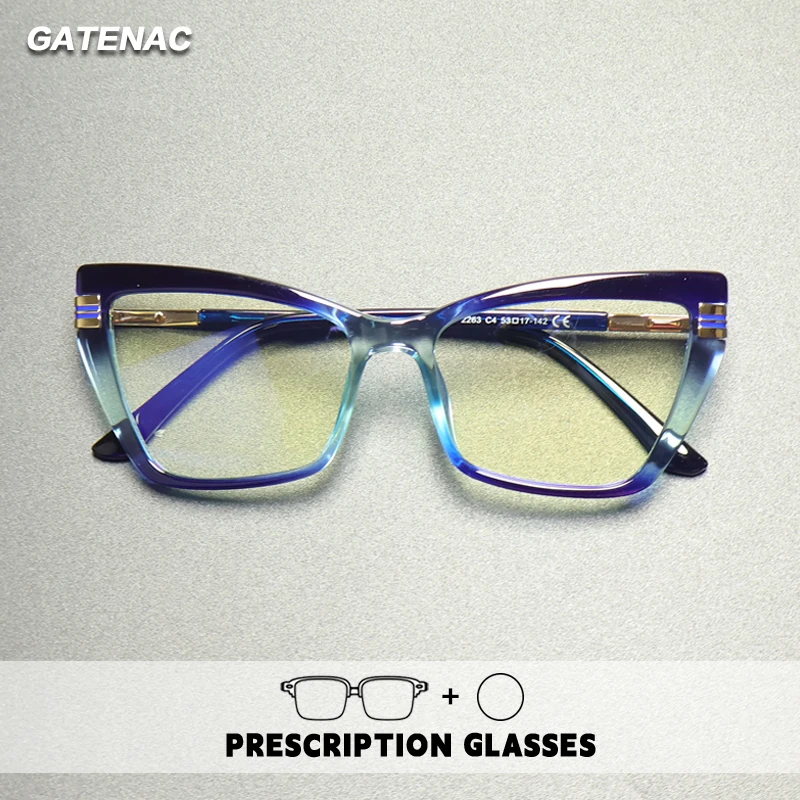 

Качественные модные очки для чтения, женские очки «кошачий глаз» с защитой от синего света, фотохромные прогрессивные очки для близорукости