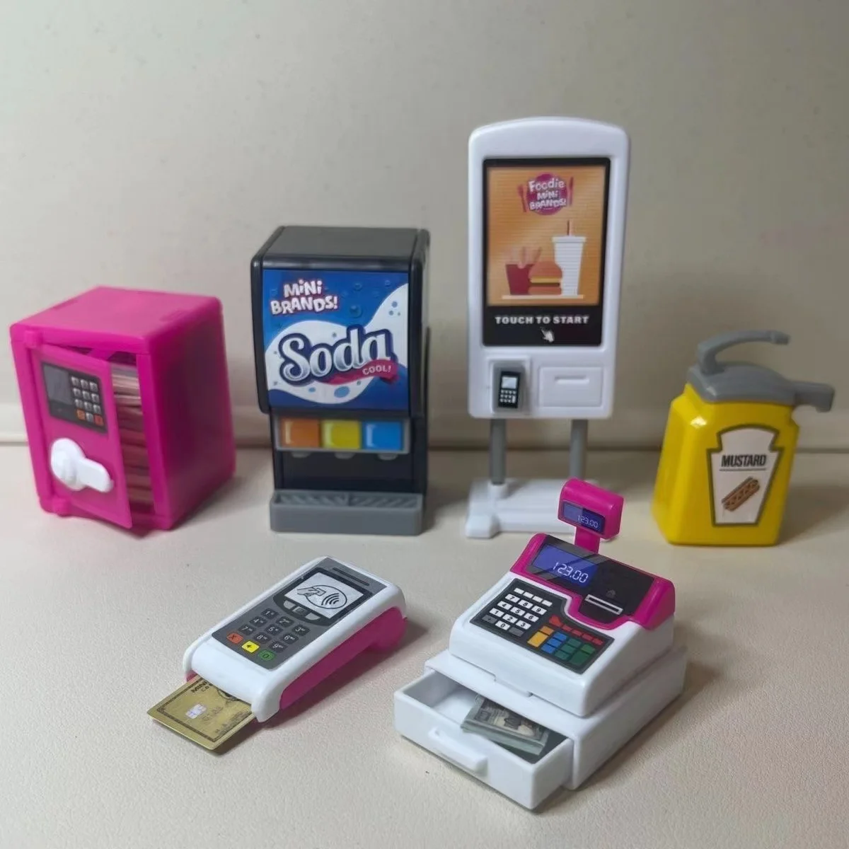 mini Supermarket shopping baskets shelves cash registers Mini Fake Toys carton style Mini Brand Fun Gadgets Boys and Girls