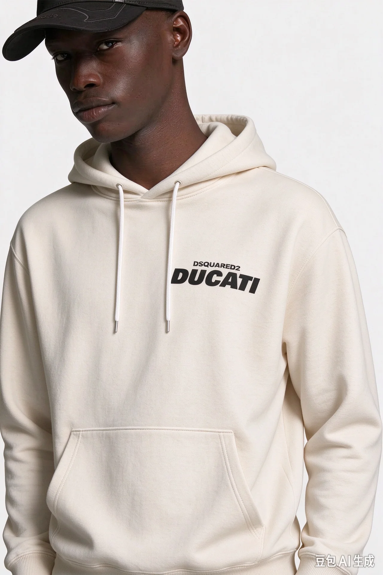 Men Motorcycle Ducati Style Letter Print Hoodie Unisex Front Graphic Pullover Sweatshirt Casual Streetwear Long Sleeve Hooded