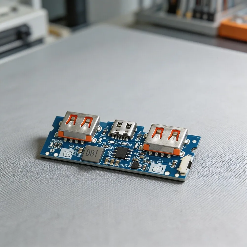 10pc 3.7V Lithium Battery Charging Board Power Bank Mainboard With LED Indicator Dual USB Ports Solder-connection Charging Board
