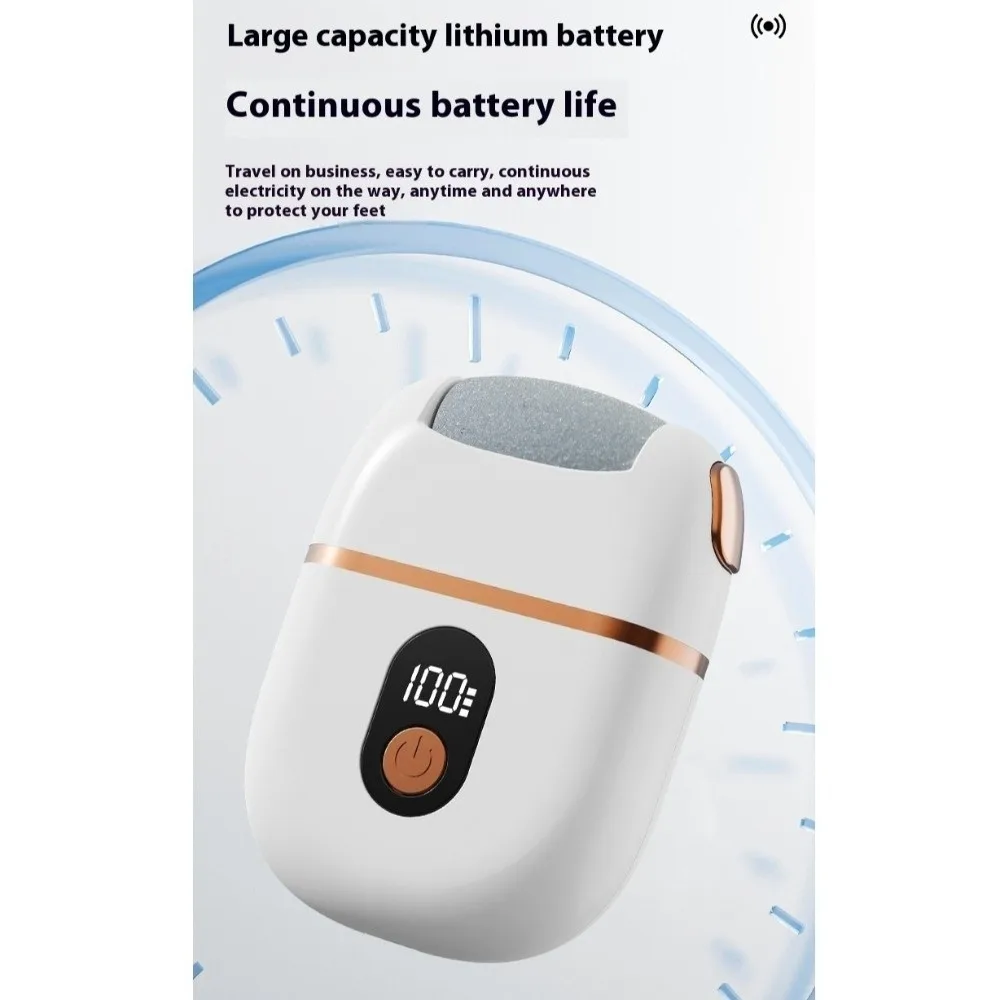 デジタルディスプレイ電動フットグラインダー 足ケア フットファイル 角質除去 充電式フットスクラバー
