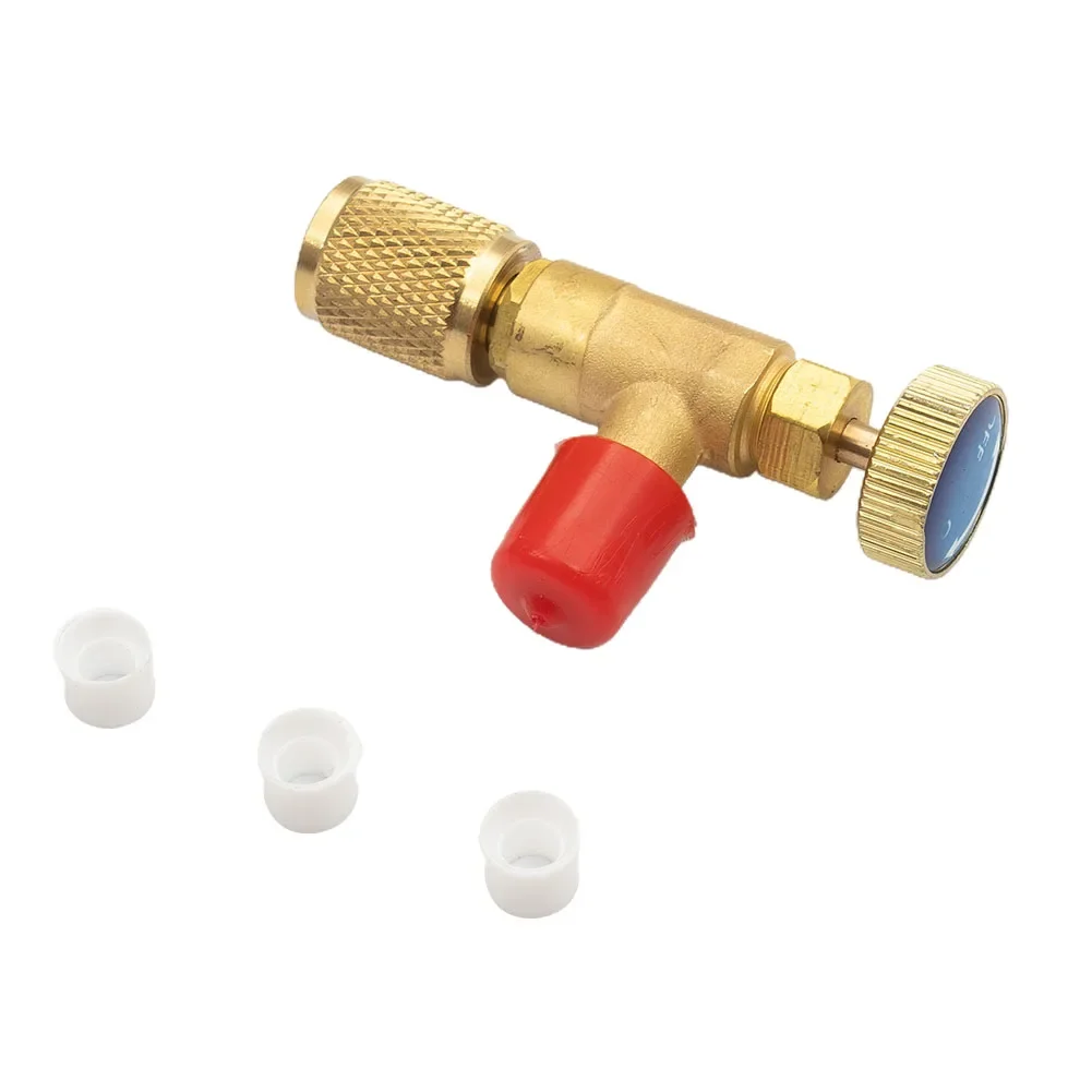 R22 R410A Air Conditioning Charging Adapter Dosing Accessories Control Valve Copper Construction Ensures Precise Charging