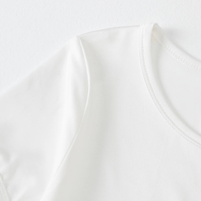1/3-teiliges Mädchen-Sommerkleid, bequemes Freizeitkleid, süßes und niedliches Kleid mit Schleifendruck, Plissee-Kleid, Rundhals-Knielanger Rock – Detail 28