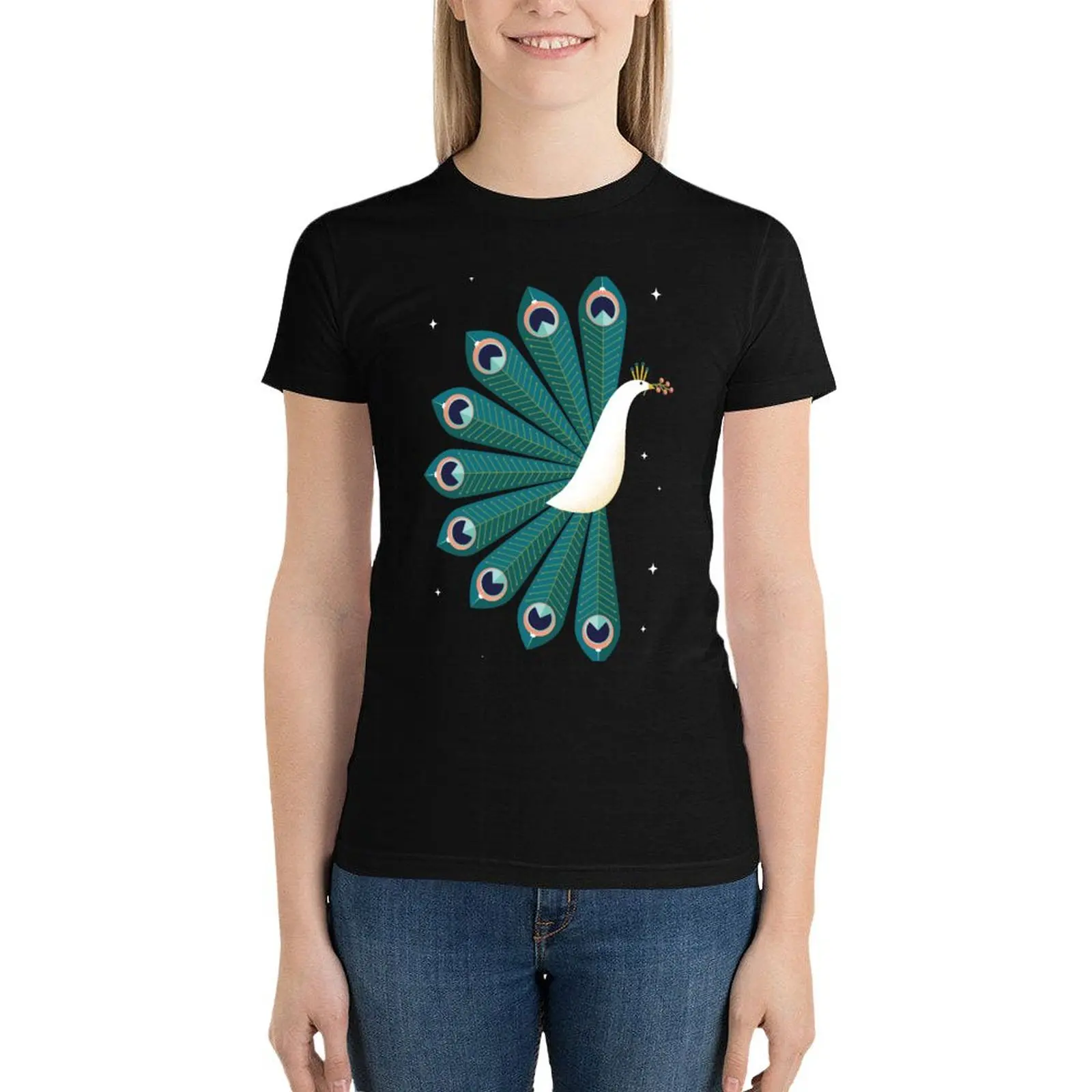 Ornamental Peacock T-Shirt graphics kawaii clothes hippie clothes womans clothing