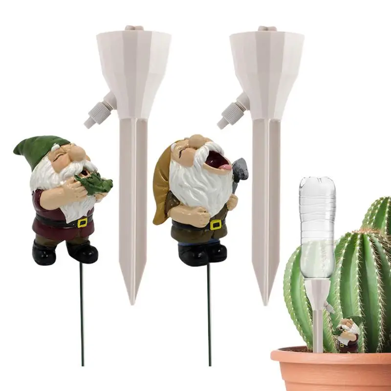 

Automatic Watering System Auto Watering For Plants Gnome Design 2 Pcs Adjustable Dripper Auto Watering For Indoor And Patio