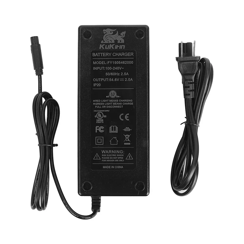 Battery Charger 54.6V 2A For KUGOO Kukirin G2 PRO DB Charger EU US Plug Electric Scooter Battery Adapter Accessories Parts