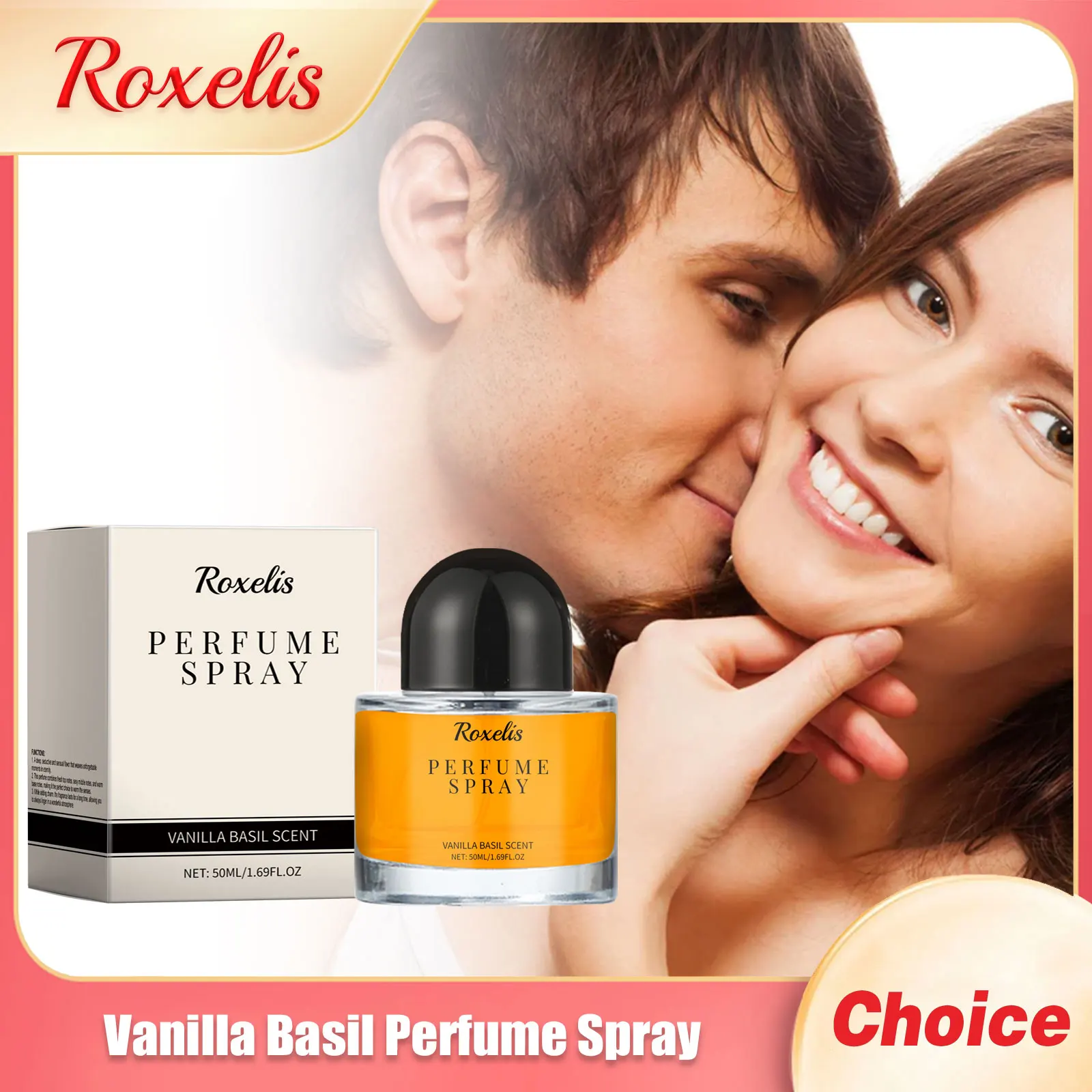 Vanilla Basil Perfume Spray Attract Men Flower Scent Keep Freshing Long Lasting Fragrance Daily Dating Women Pheromone Perfumes