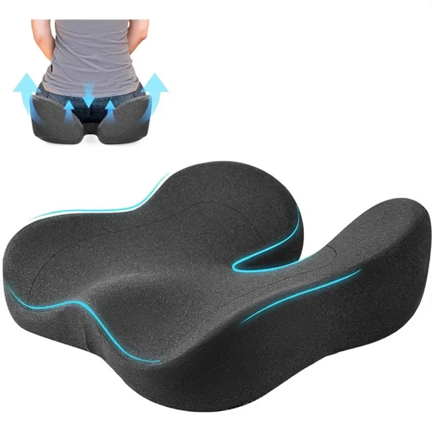 

Woman Tailbone Pelvis Orthopedic Medical Seat Cushion Rebound Memory Foam Office Chair Cushion Beautiful Buttock Pad for Car