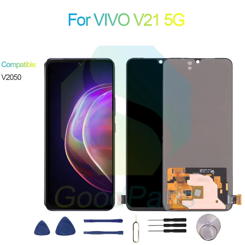 

For VIVO V21 5G Screen Display Replacement 2404*1080 V2050 For VIVO V21 5G LCD Touch Digitizer